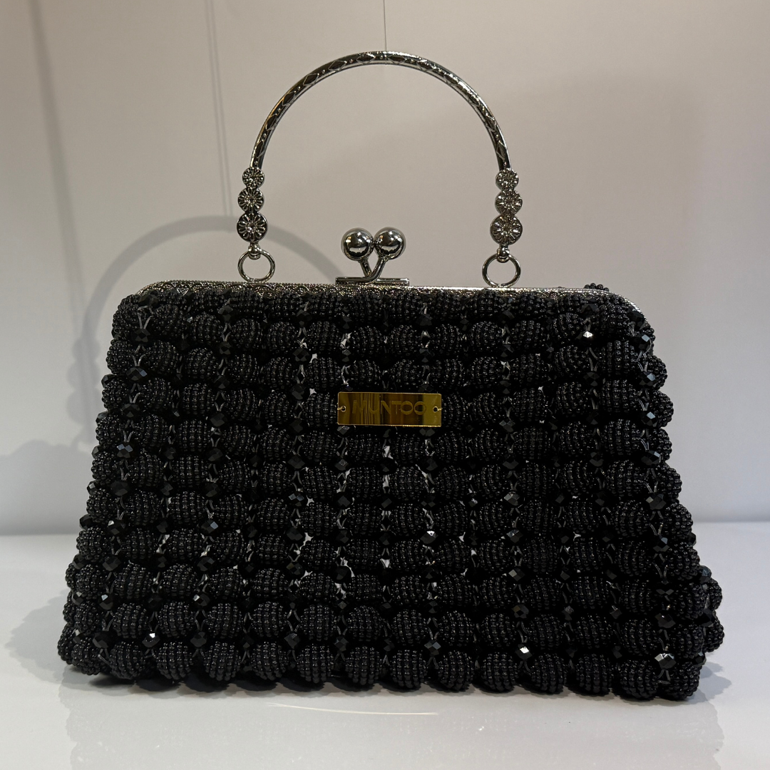 🖤✨ Black Berry Ball Bead Bag