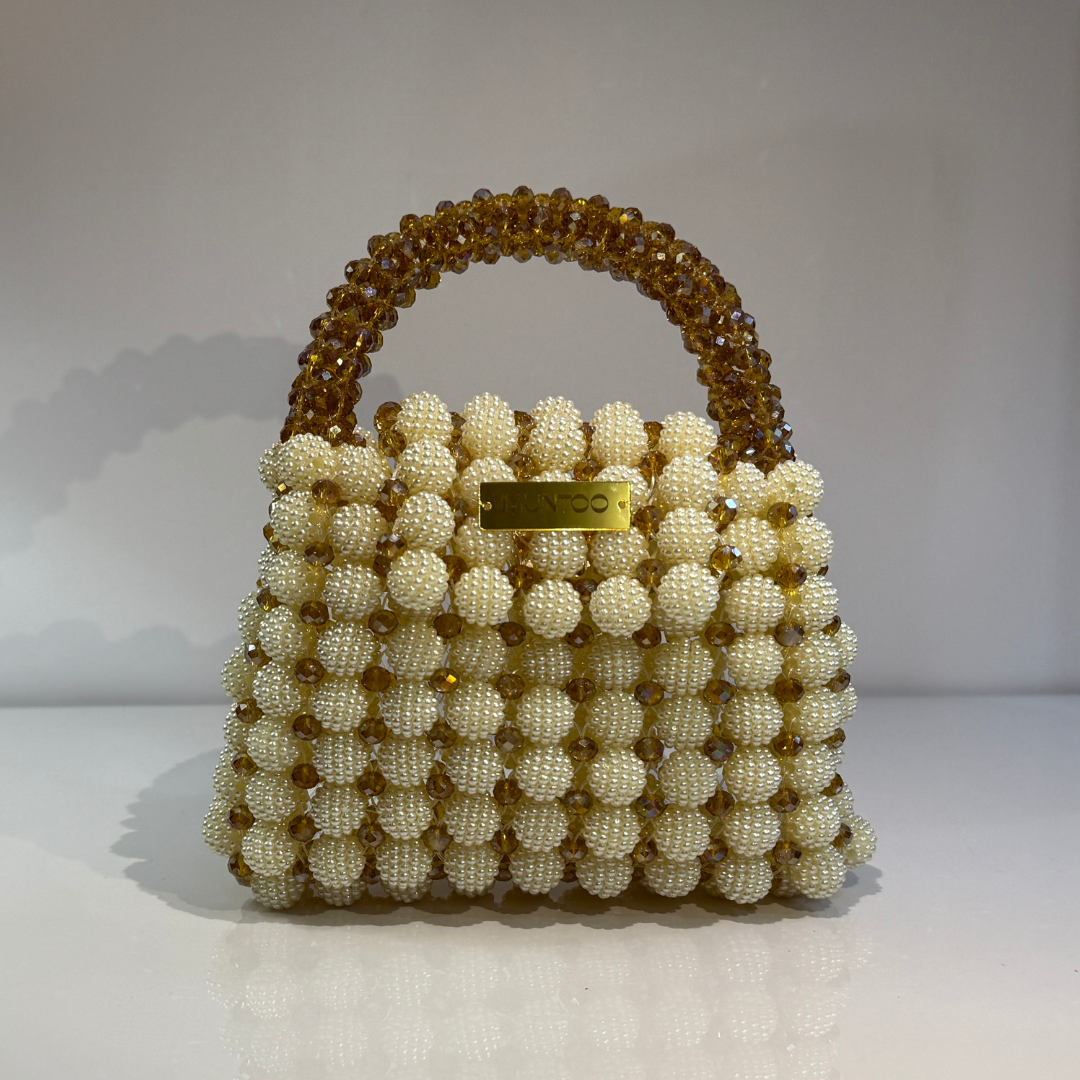 Berry Ball Bag with Crystal Bead Handle