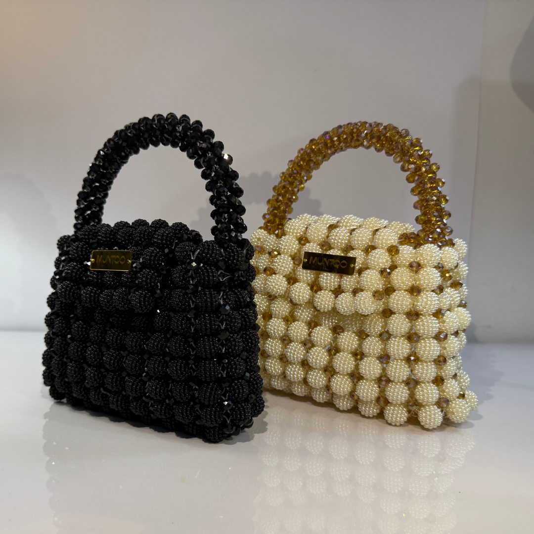 Berry Ball Bag with Crystal Bead Handle