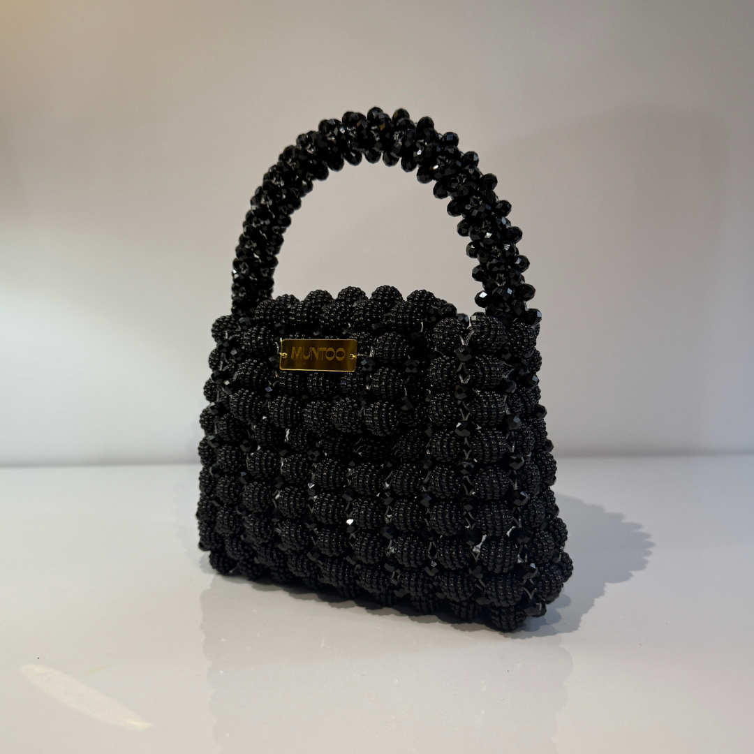 Berry Ball Bag with Crystal Bead Handle